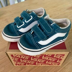 Vans toddler Old Skool 5.0 in Blue Coral/True White